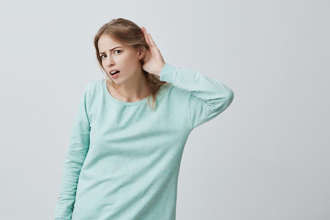 Hearing loss or muffled sounds​
